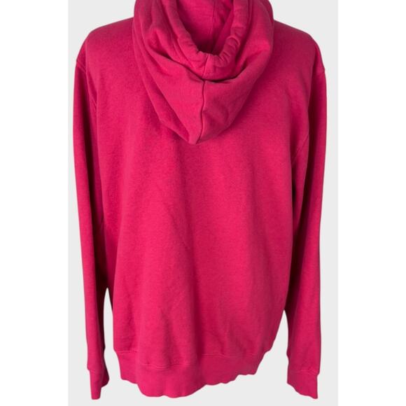 The North Face Mens Large Clay Red and White Hooded Pullover Sweatshirt - Picture 5 of 9